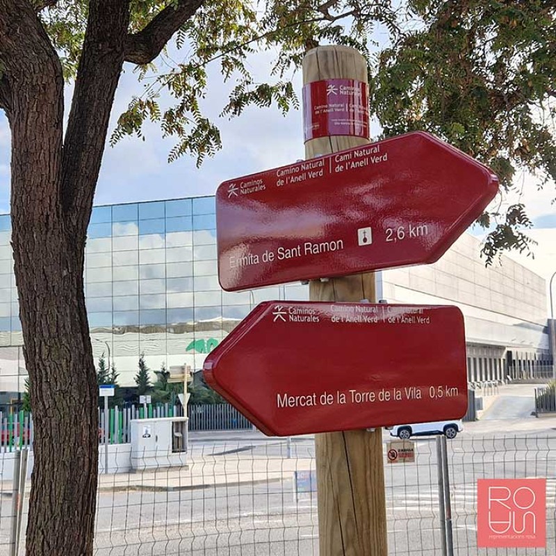 Banderola Senyal direccional CN-03 Red de caminos naturales de España